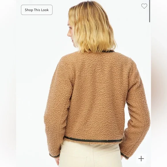 J.Crew Sherpa lady jacket Size 8 NWT - Picture 3 of 4